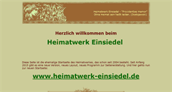 Desktop Screenshot of einsiedel.info